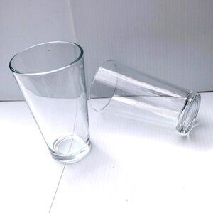 LIBBEY Tall Clear Drinking Tumbler Glasses 16 oz Set of 2